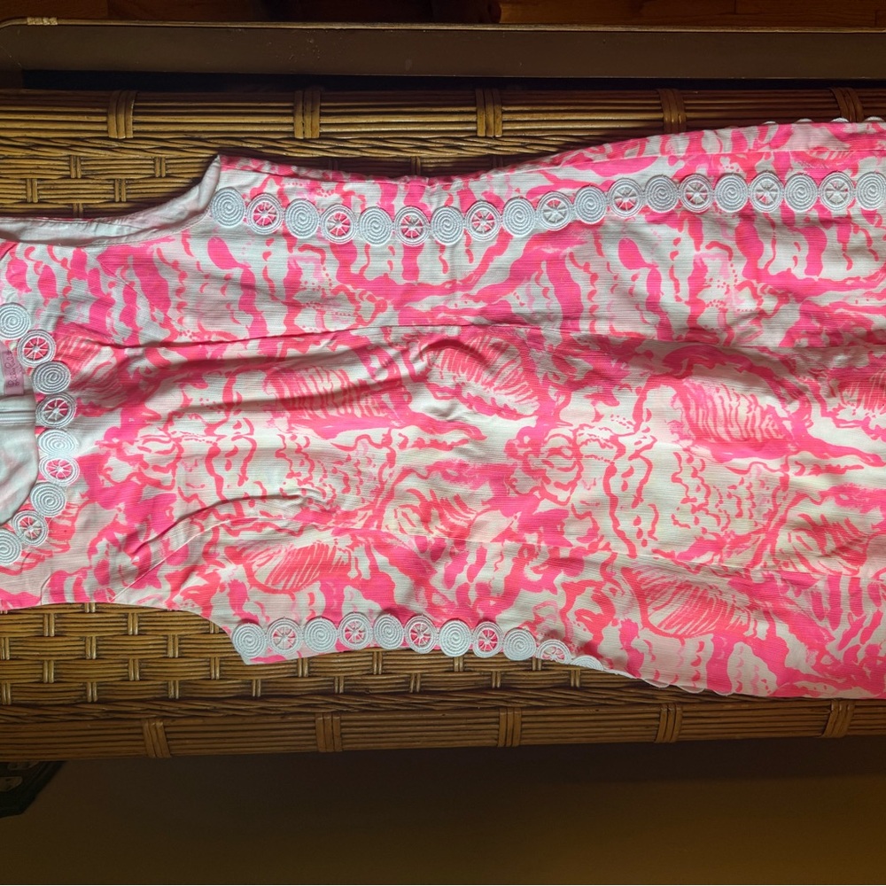 Lilly Pulitzer Pink and White Patterned Dress